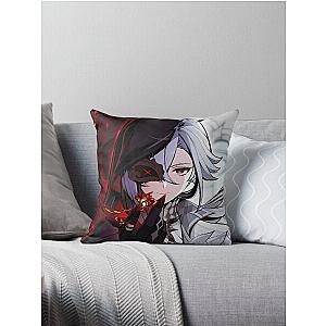 Arlecchino Phantom of the Night Artwork Genshin Impact Throw Pillow