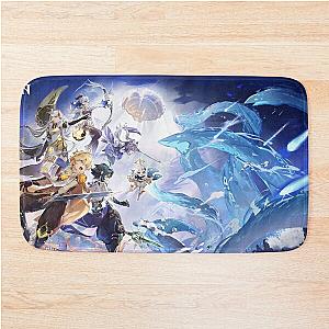 Genshin Impact - Liyue Battle Official Artwork -  PS5 Announcement Bath Mat