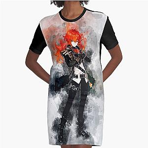 Diluc - Genshin Impact Graphic T-Shirt Dress