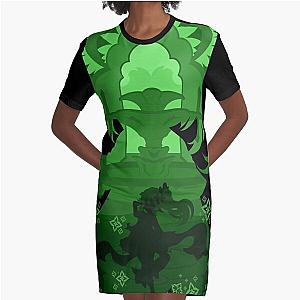 GENSHIN IMPACT NAHIDA NEGATIVE SPACE Graphic T-Shirt Dress