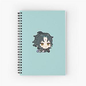 Xiao - Genshin Impact Sticker "Bored" Spiral Notebook